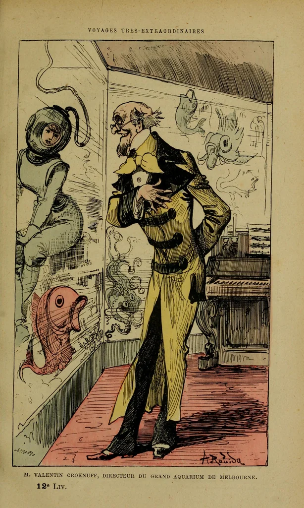 An illustration from M.Valentin Croknuff, directeur du grand aquarium de Melbourne, 1879