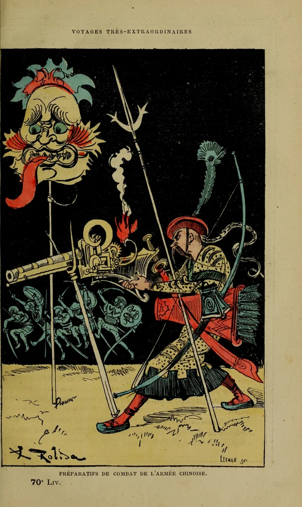 An illustration from Préparatifs de combat de l'armée chinoise, 1879