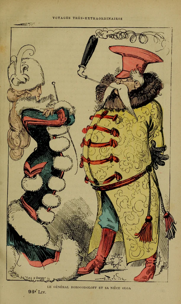 An illustration from Le général Borogodoloff et sa nièce Olga, 1879