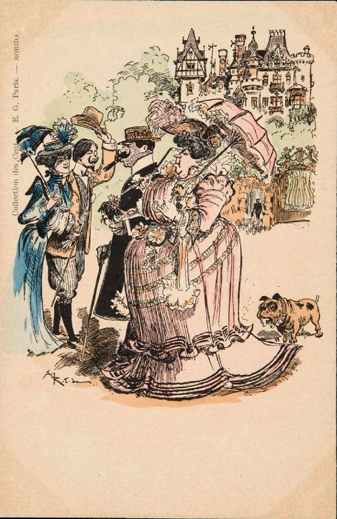 An illustration from Collection des Cent N° 82 (Robida), 1900