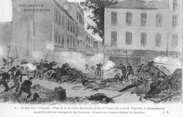 An illustration from Barricaderamponeau, 1900
