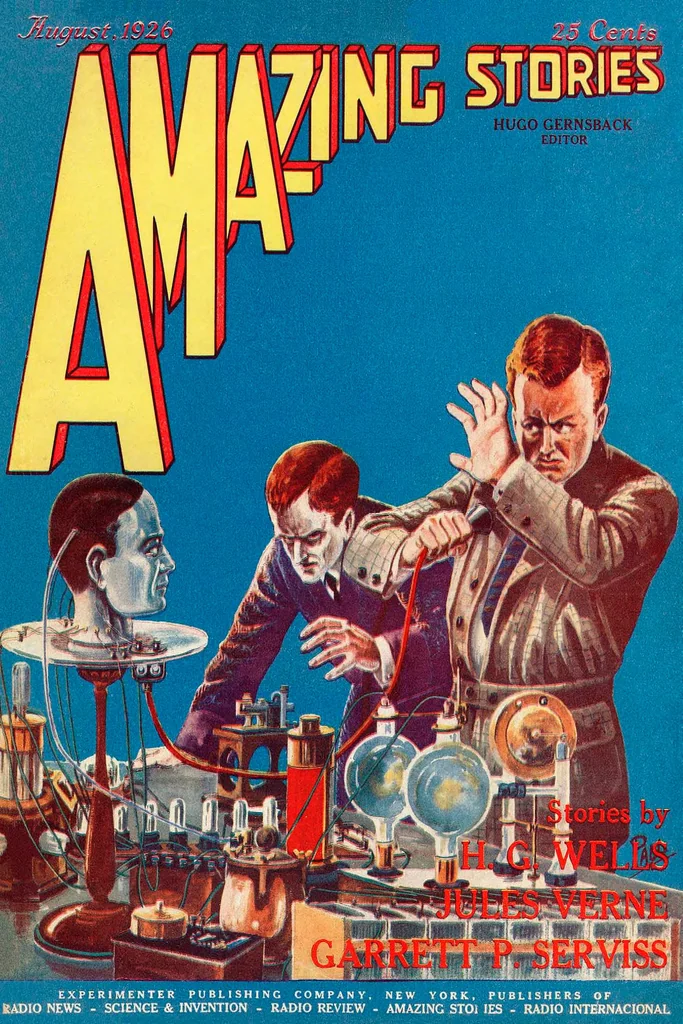 An illustration from Amazing Stories August 1926, 1926