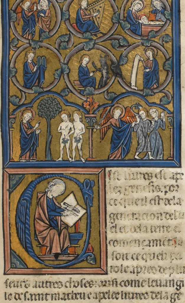 An illustration from Bible du XIIIème siècle (Part 1: Genesis – Psalms), 1250, leaf 11