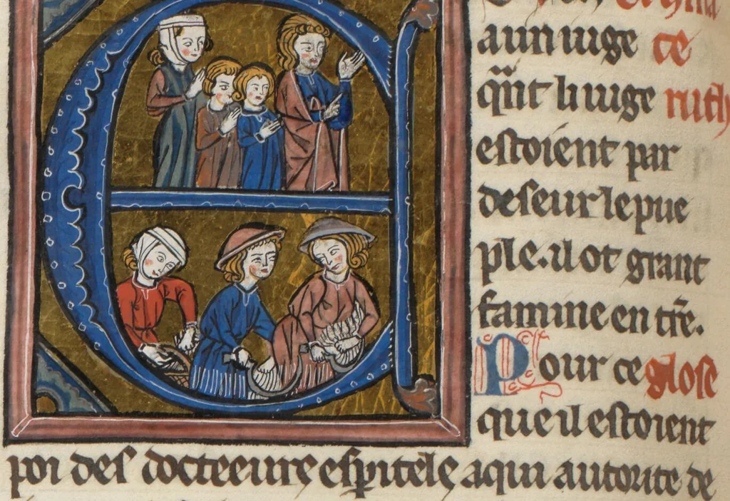An illustration from Bible du XIIIème siècle (Part 1: Genesis – Psalms), 1250, leaf 344