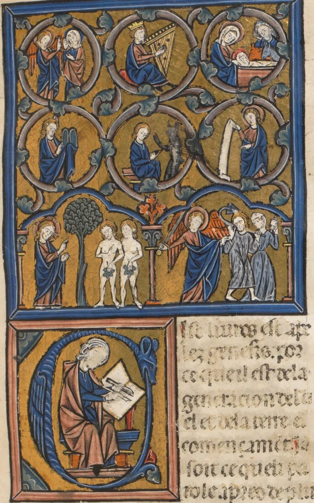 An illustration from Bible du XIIIème siècle (Part 1: Genesis – Psalms), 1250, leaf 684