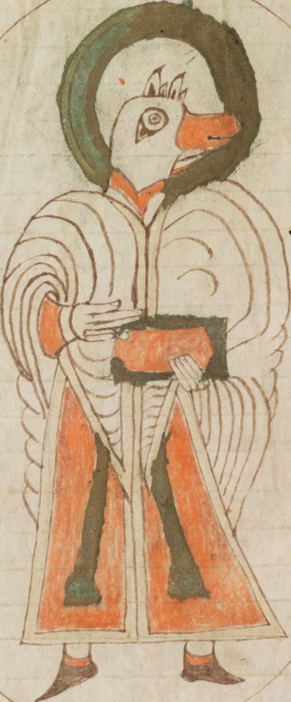 An illustration from Biblia Latina (Vulgata): Evangelia, 850, leaf 156