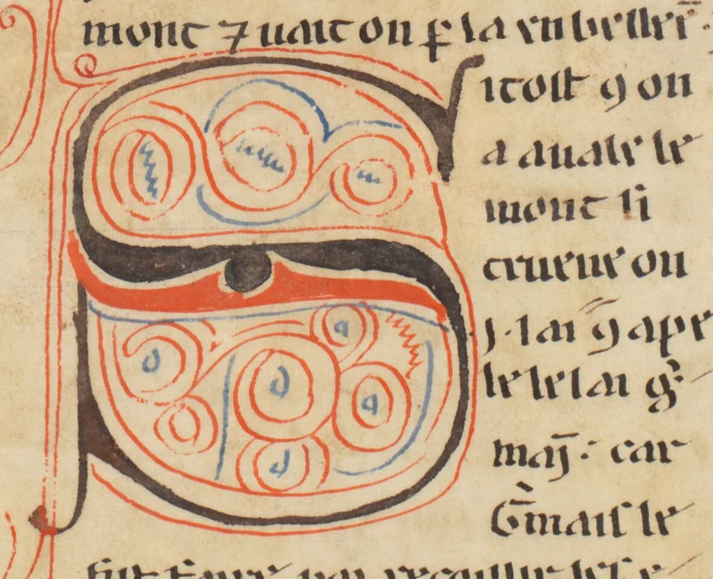 An illustration from Composite Manuscript: Garin le Loherain, Perceval, Chroniques, Parthenopeus de Blois, Durmart le Gaulois etc., French, 1250, leaf 285