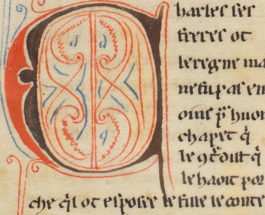 An illustration from Composite Manuscript: Garin le Loherain, Perceval, Chroniques, Parthenopeus de Blois, Durmart le Gaulois etc., French, 1250, leaf 359
