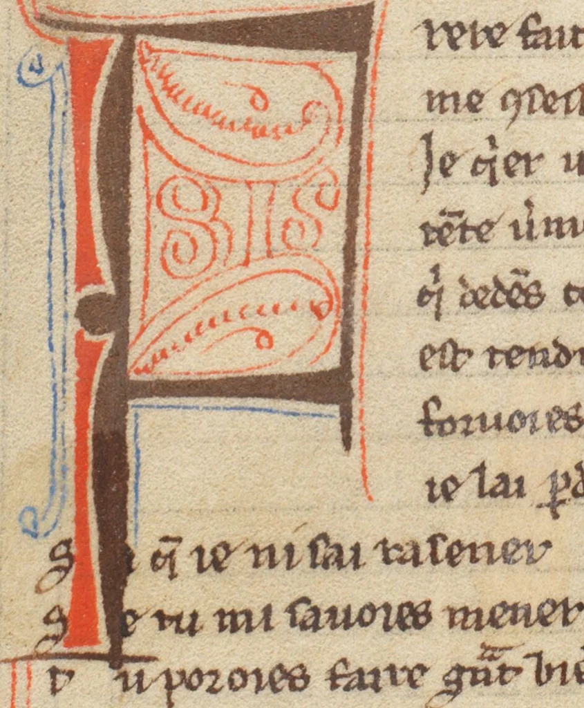 An illustration from Composite Manuscript: Garin le Loherain, Perceval, Chroniques, Parthenopeus de Blois, Durmart le Gaulois etc., French, 1250, leaf 506