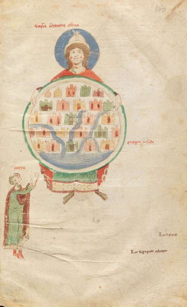 An illustration from Petrus de Ebulo: Liber ad honorem Augusti, lat., 1195, leaf 101