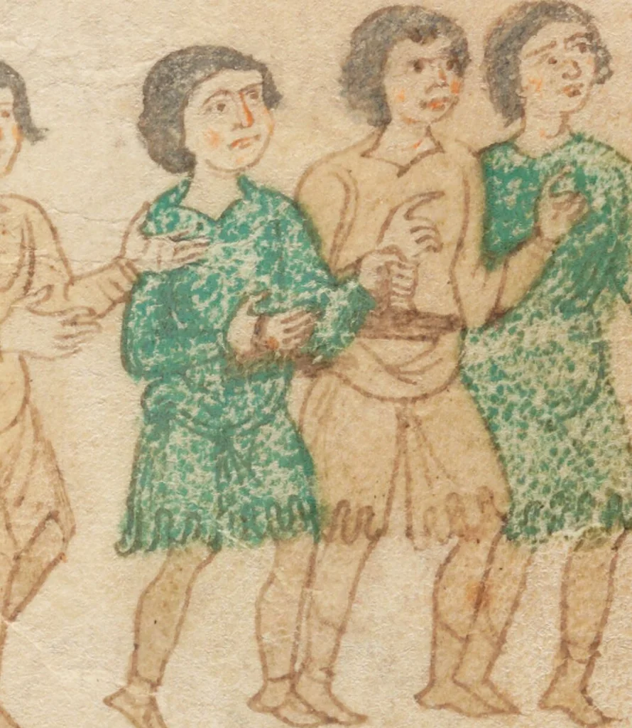 An illustration from Petrus de Ebulo: Liber ad honorem Augusti, lat., 1195, leaf 15