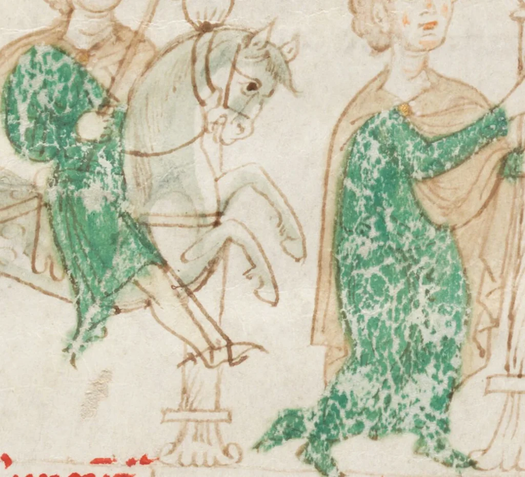 An illustration from Petrus de Ebulo: Liber ad honorem Augusti, lat., 1195, leaf 25