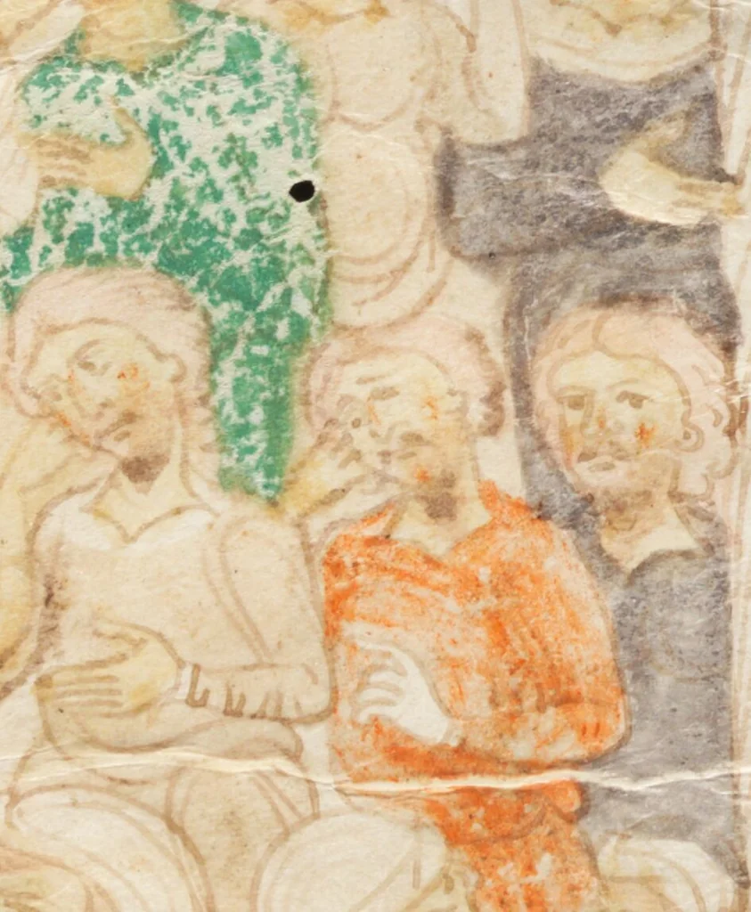 An illustration from Petrus de Ebulo: Liber ad honorem Augusti, lat., 1195, leaf 9