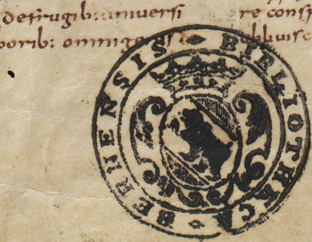 An illustration from Composite manuscript: Isidorus: Etymologiae; In libros veteris ac novi Testamenti prooemia; De ortu et obitu patrum; Allegoriae quaedam Sanctae Scripturae; De natura rerum; Differentiae; Cicero (Pseudo-): De proprietate sermonum vel rerum; Glossaria latina etc., lat., 850, leaf 3