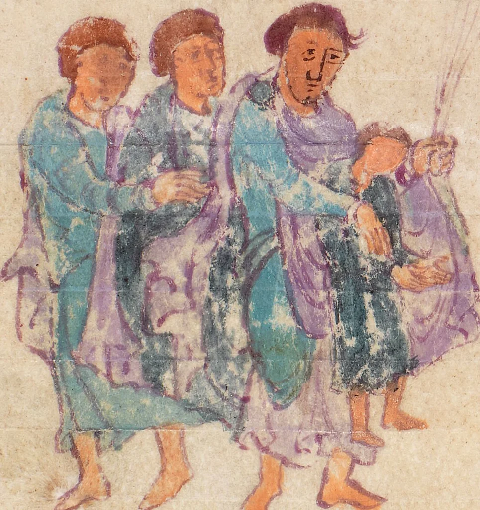 An illustration from Prudentius, Carmina, 900, leaf 141