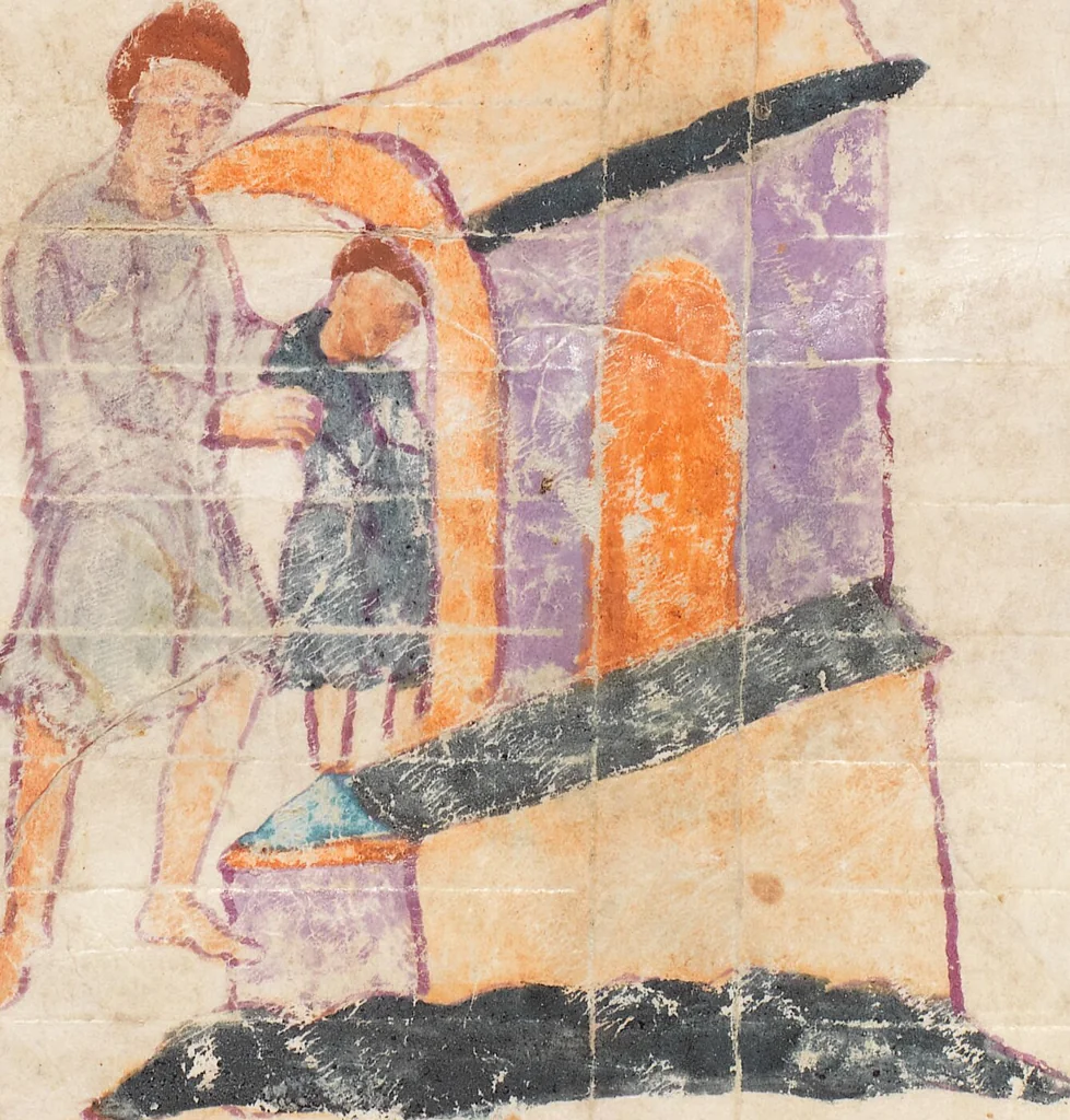 An illustration from Prudentius, Carmina, 900, leaf 142