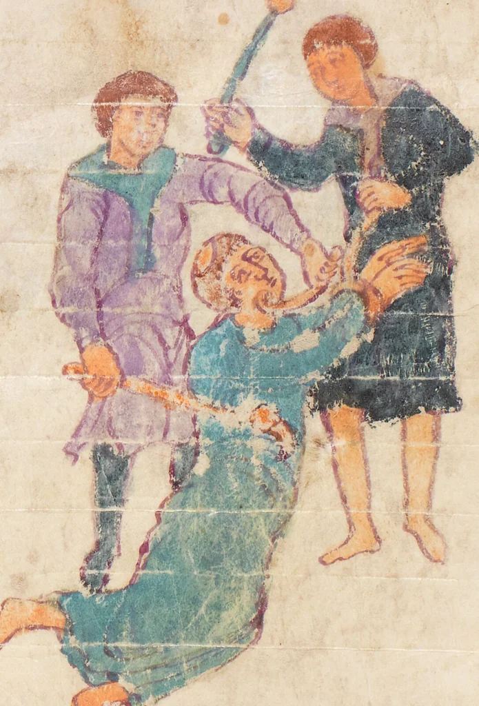 An illustration from Prudentius, Carmina, 900, leaf 142