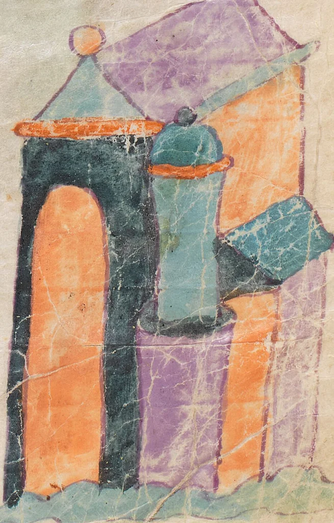 An illustration from Prudentius, Carmina, 900, leaf 143