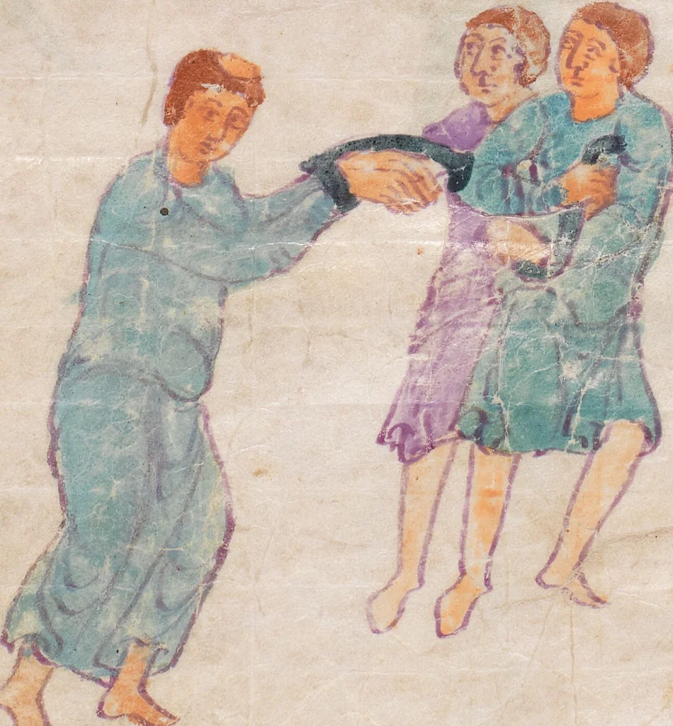 An illustration from Prudentius, Carmina, 900, leaf 143