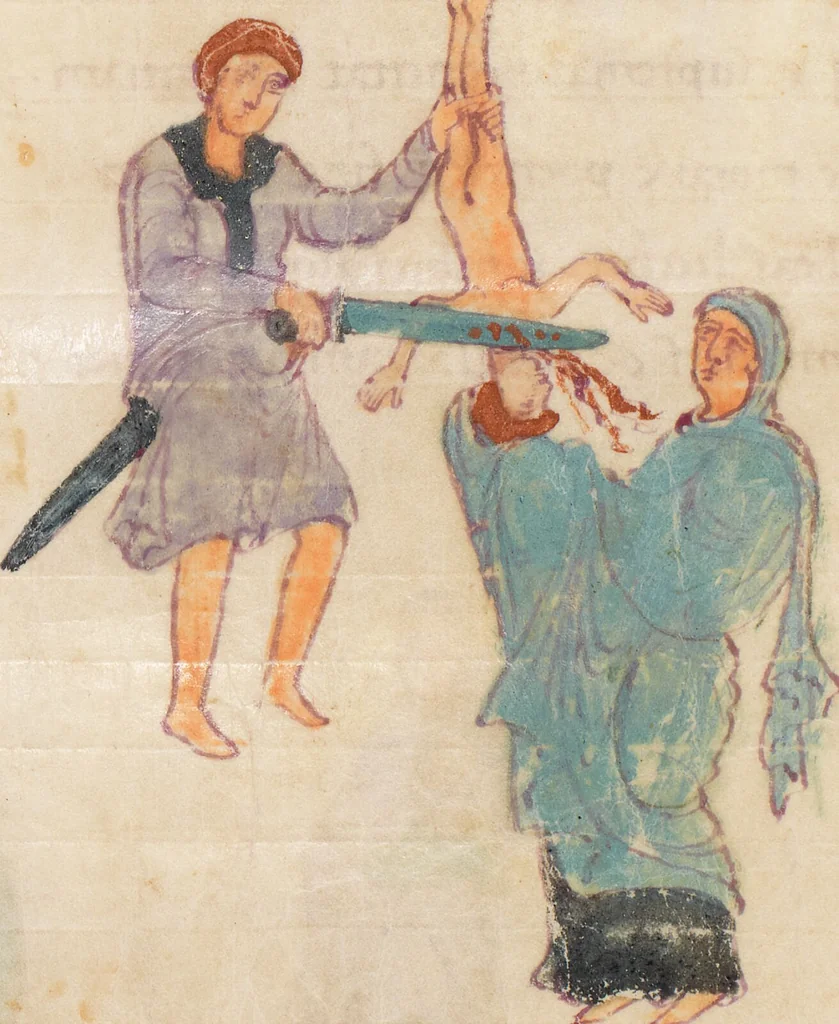 An illustration from Prudentius, Carmina, 900, leaf 144