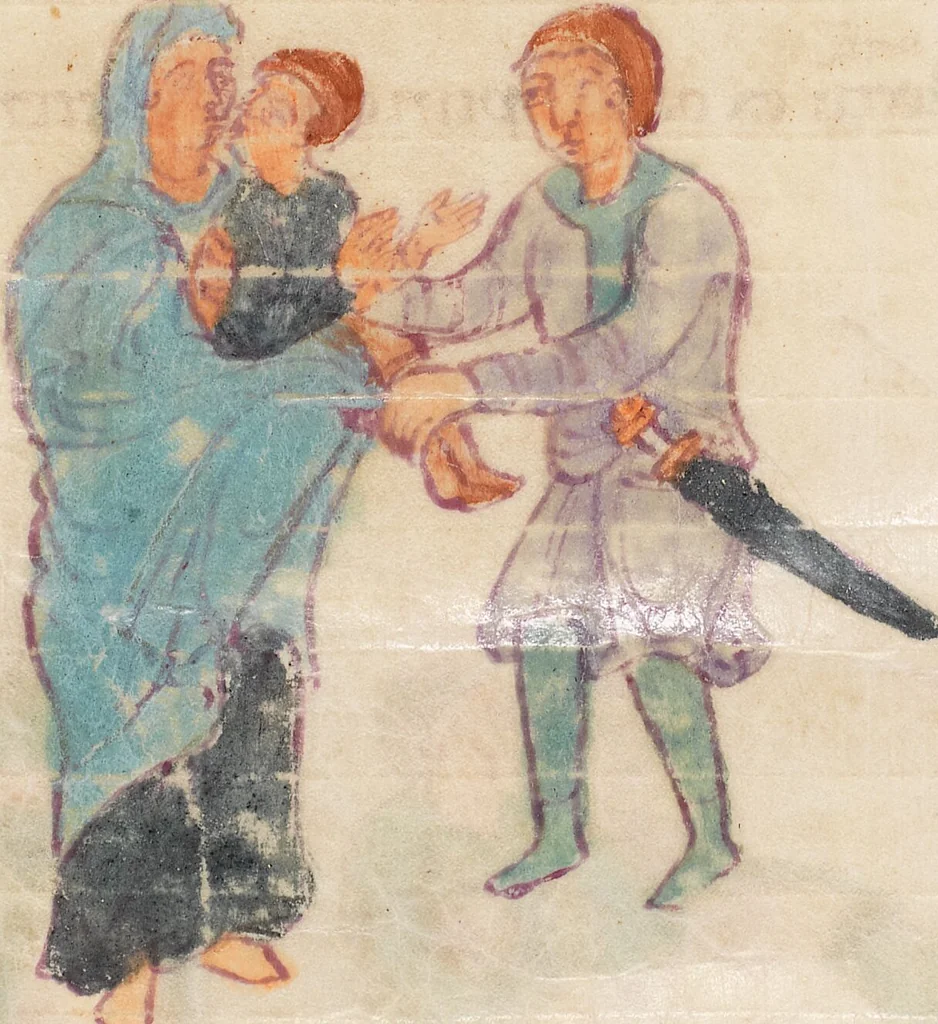 An illustration from Prudentius, Carmina, 900, leaf 144