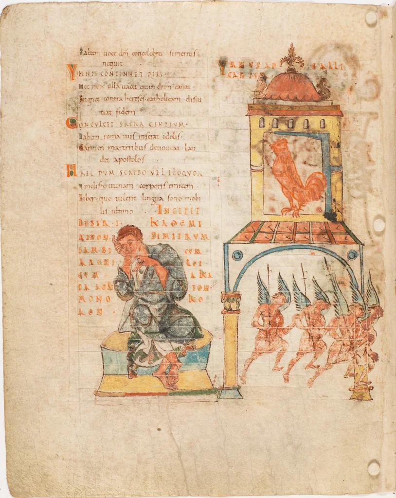 An illustration from Prudentius, Carmina, 900, leaf 6