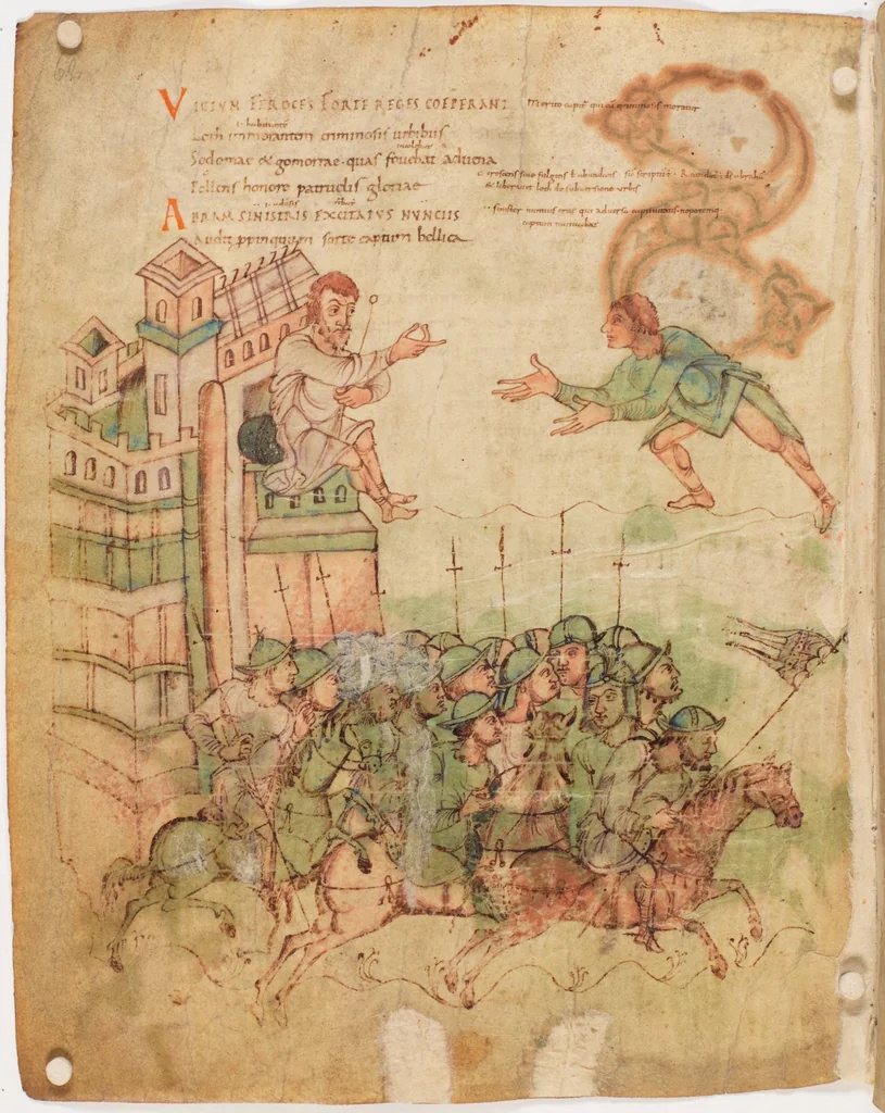 An illustration from Prudentius, Carmina, 900, leaf 64
