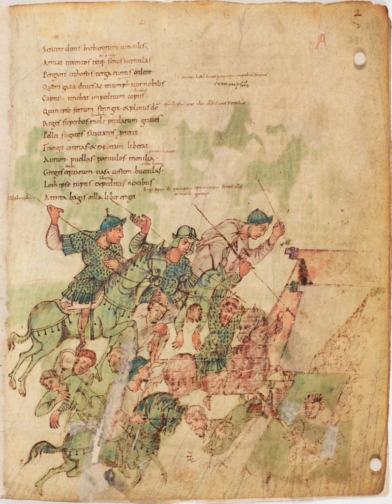 An illustration from Prudentius, Carmina, 900, leaf 65