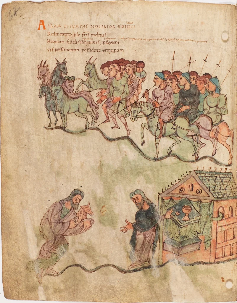 An illustration from Prudentius, Carmina, 900, leaf 66