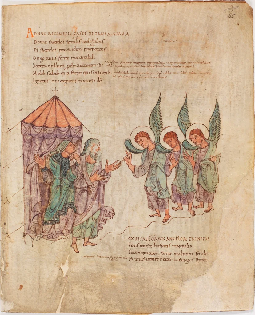 An illustration from Prudentius, Carmina, 900, leaf 67