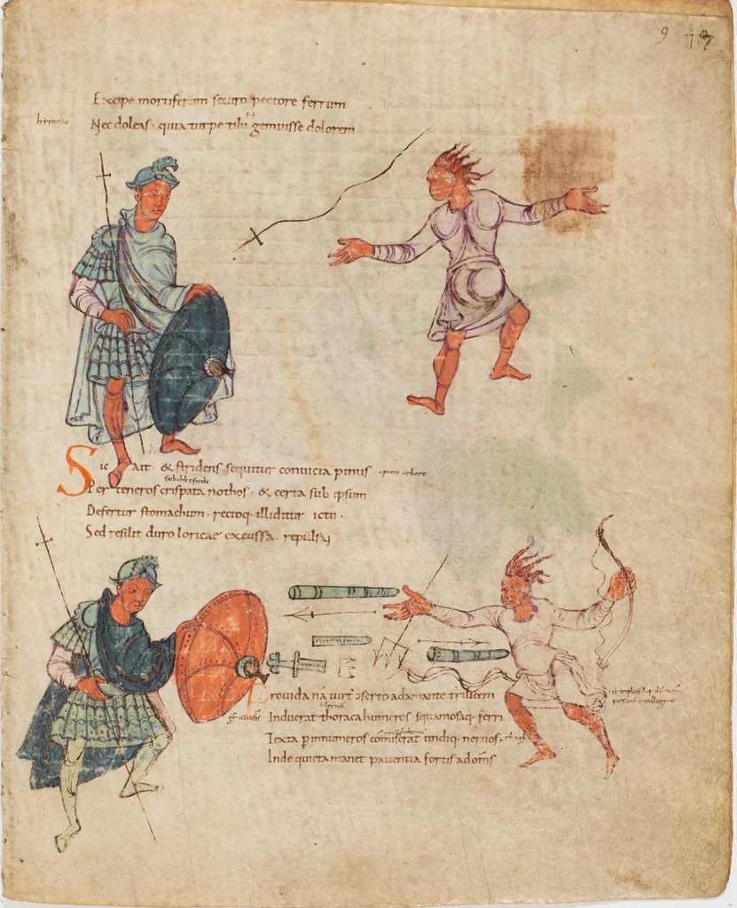 An illustration from Prudentius, Carmina, 900, leaf 79