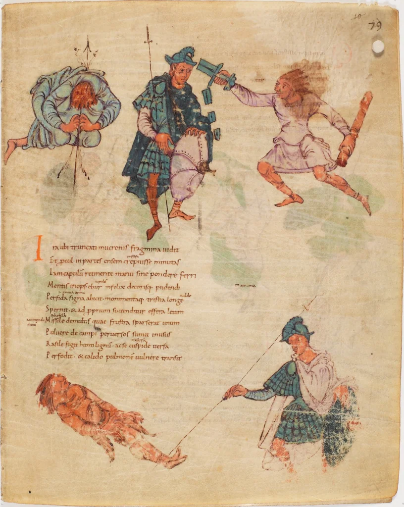 An illustration from Prudentius, Carmina, 900, leaf 81