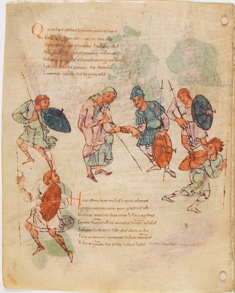 An illustration from Prudentius, Carmina, 900, leaf 82