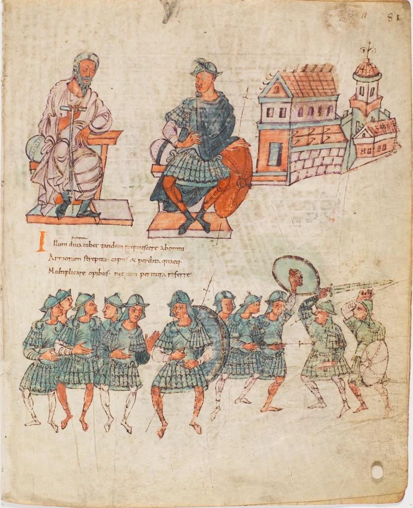 An illustration from Prudentius, Carmina, 900, leaf 83