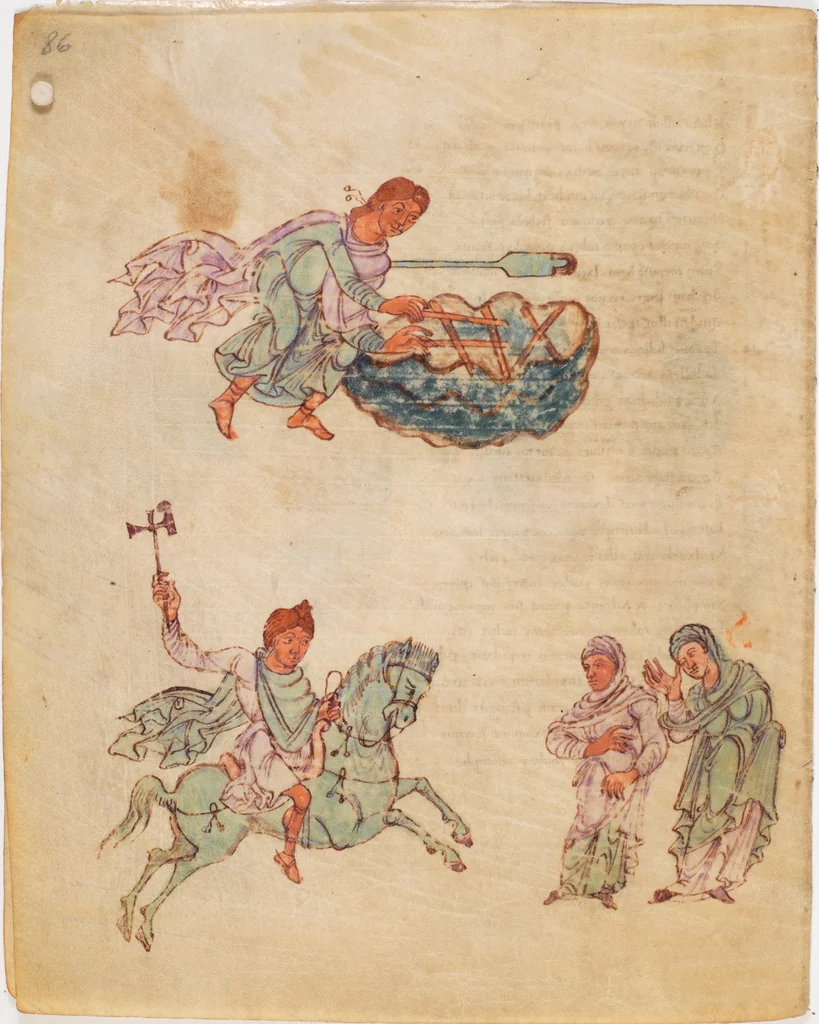An illustration from Prudentius, Carmina, 900, leaf 88