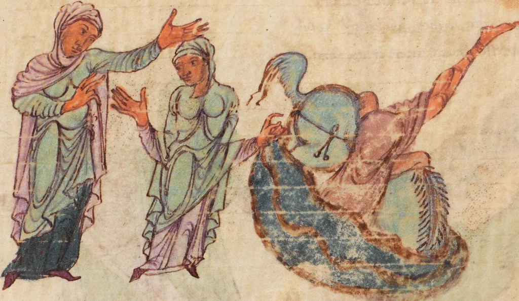 An illustration from Prudentius, Carmina, 900, leaf 89