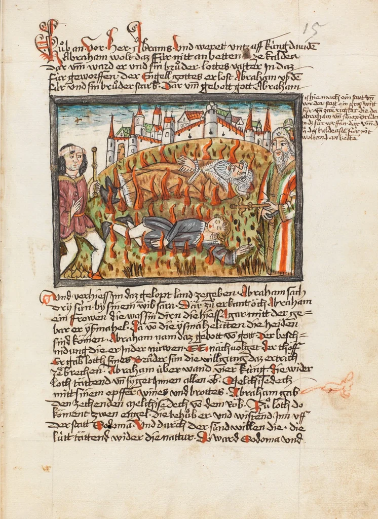 An illustration from Österreichische Chronik der 95 Herrschaften, 1479, leaf 21