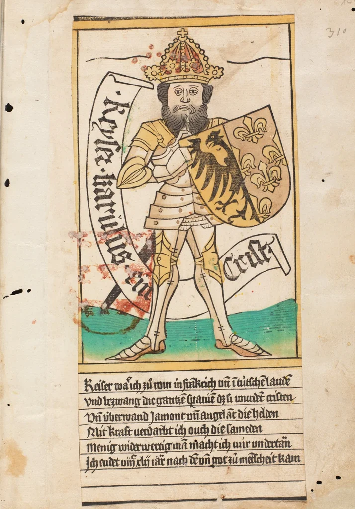 An illustration from Österreichische Chronik der 95 Herrschaften, 1479, leaf 315