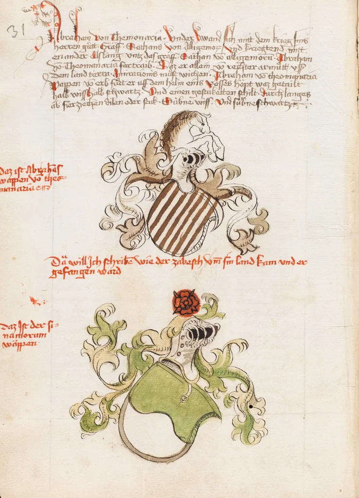 An illustration from Österreichische Chronik der 95 Herrschaften, 1479, leaf 36