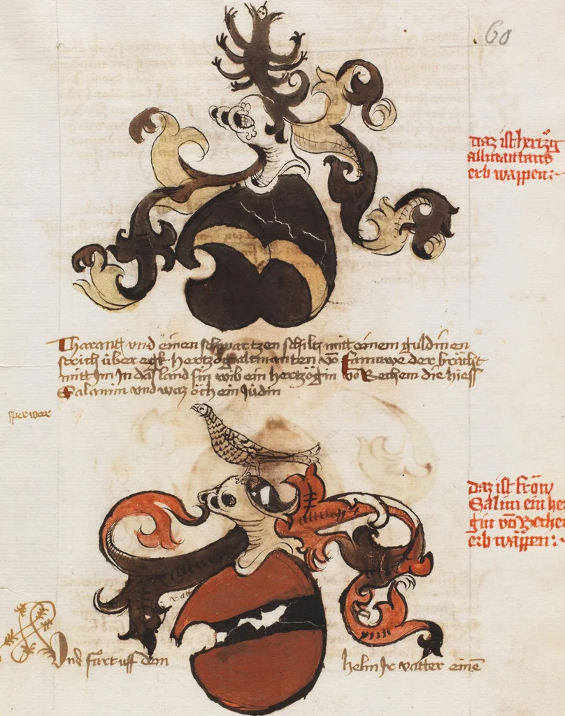 An illustration from Österreichische Chronik der 95 Herrschaften, 1479, leaf 67