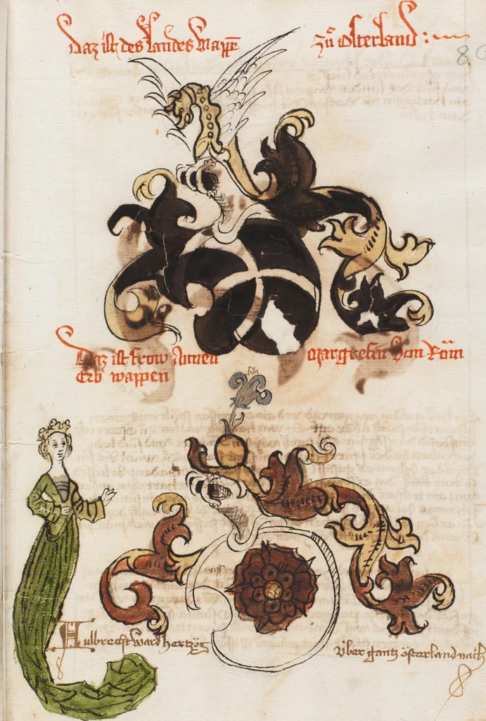 An illustration from Österreichische Chronik der 95 Herrschaften, 1479, leaf 95