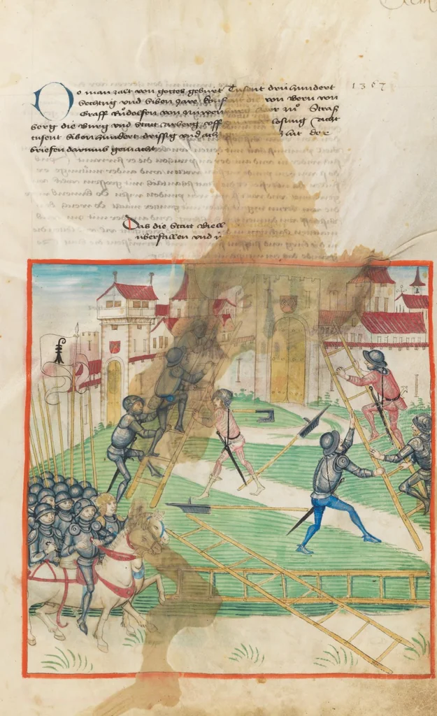 An illustration from Diebold Schilling, Amtliche Berner Chronik, vol. 1, 1478, leaf 189