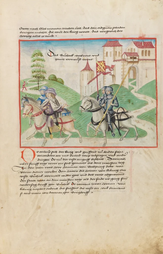 An illustration from Diebold Schilling, Amtliche Berner Chronik, vol. 1, 1478, leaf 223