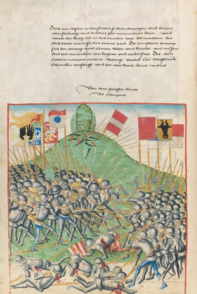 An illustration from Diebold Schilling, Amtliche Berner Chronik, vol. 1, 1478, leaf 238