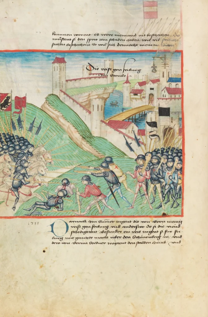 An illustration from Diebold Schilling, Amtliche Berner Chronik, vol. 1, 1478, leaf 260