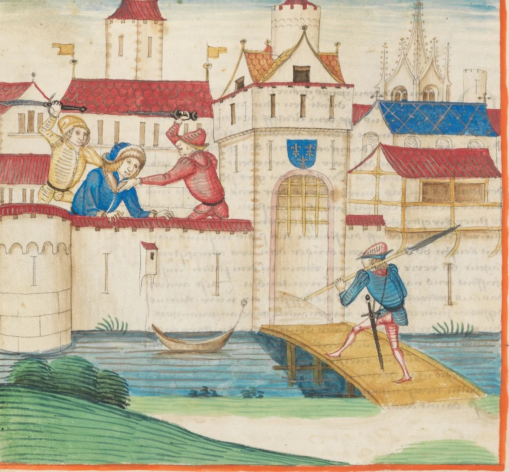 An illustration from Diebold Schilling, Amtliche Berner Chronik, vol. 1, 1478, leaf 302