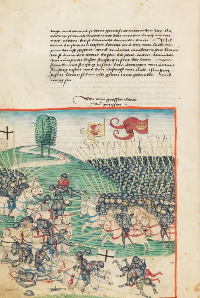 An illustration from Diebold Schilling, Amtliche Berner Chronik, vol. 1, 1478, leaf 306