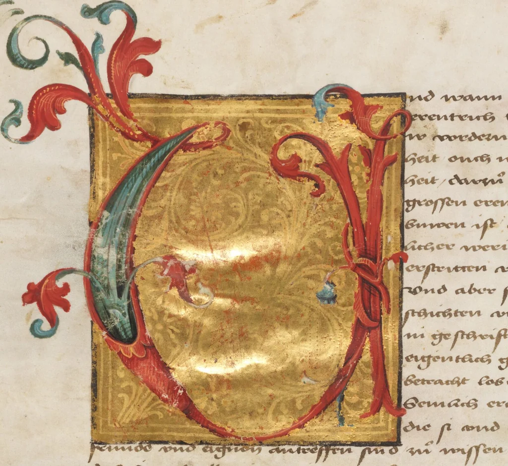 An illustration from Diebold Schilling, Amtliche Berner Chronik, vol. 1, 1478, leaf 8