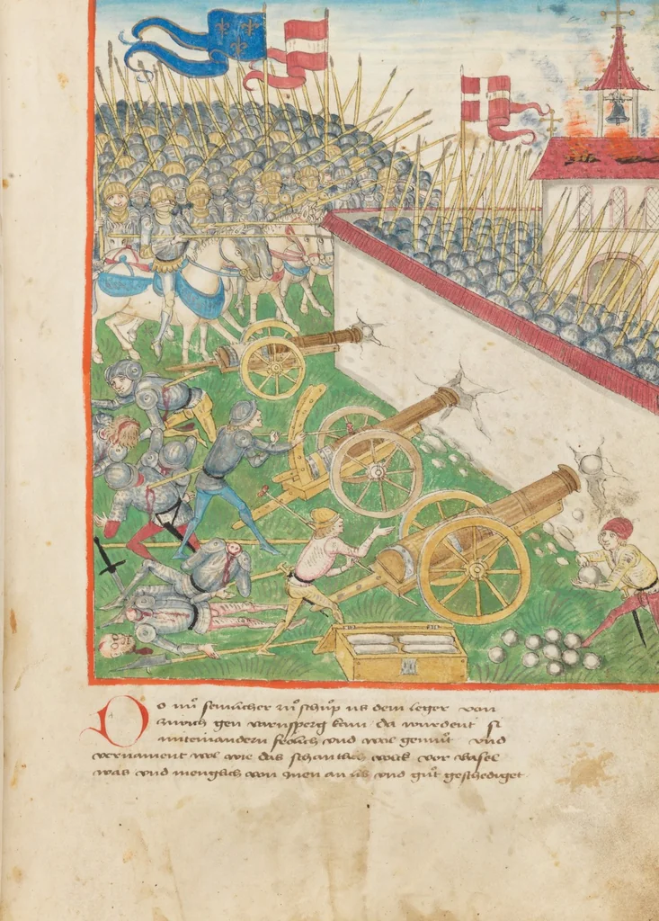 An illustration from Diebold Schilling, Amtliche Berner Chronik, vol 2, 1478, leaf 237