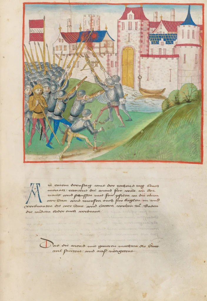 An illustration from Diebold Schilling, Amtliche Berner Chronik, vol 2, 1478, leaf 273